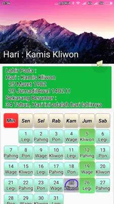 kalender hijriyah dan jawa android App screenshot 10