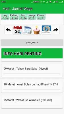 kalender hijriyah dan jawa android App screenshot 1