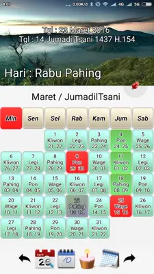 kalender hijriyah dan jawa android App screenshot 2