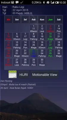 kalender hijriyah dan jawa android App screenshot 3