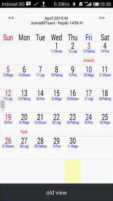 kalender hijriyah dan jawa android App screenshot 4