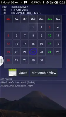 kalender hijriyah dan jawa android App screenshot 5