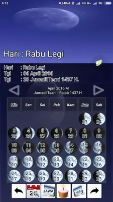 kalender hijriyah dan jawa android App screenshot 7